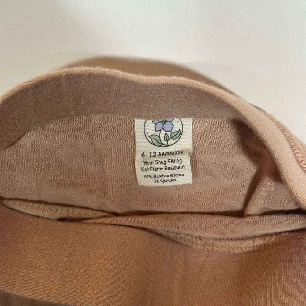 Larkspur Baby Tan Ruffle Diaper Cover Size 6-12M